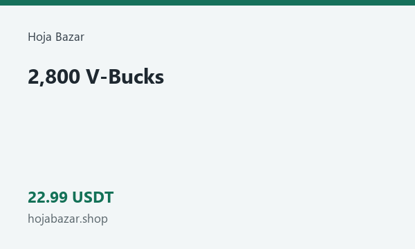 2.800 V-Bucks · 22.99 USDT
